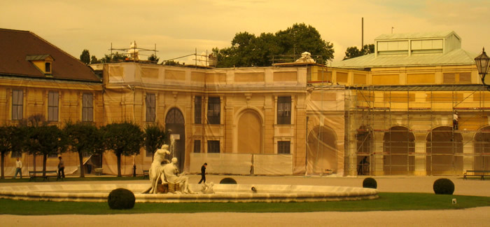 Schönbrunn Fasadennetz